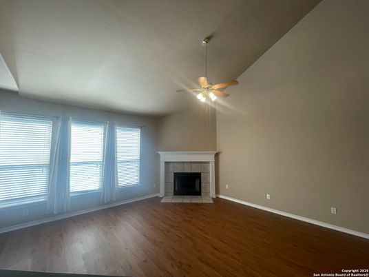 Empty room, Fireplace, Interior, Wood Texture Flooring