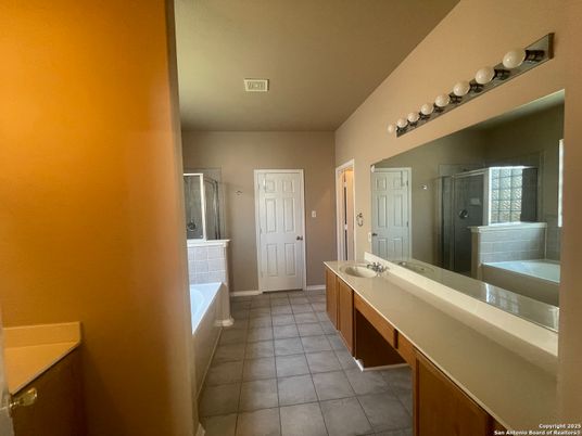 Bathroom, Dual Sink Vanities, Glass Shower, Interior