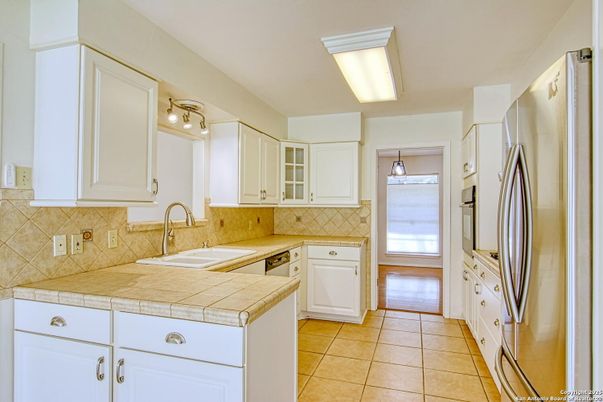 Interior, Kitchen, Stainless Steel Appliances, Tile Countertops