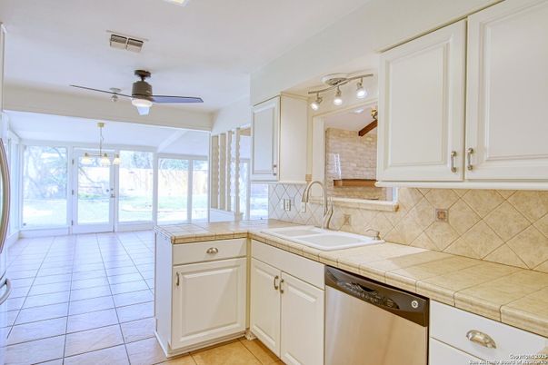 Interior, Kitchen, Tile Countertops