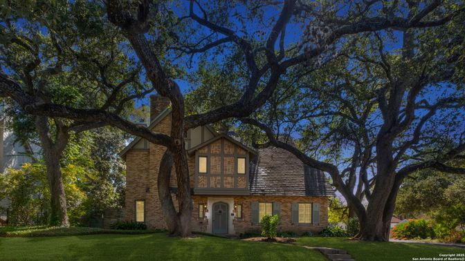 Exterior, Facade, Brick Facade, Tudor Revival