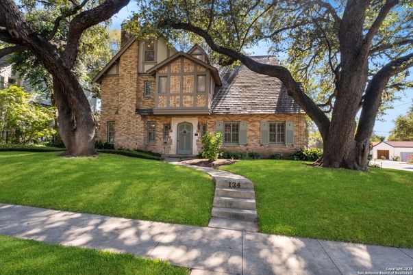 Exterior, Facade, Brick Facade, Tudor Revival