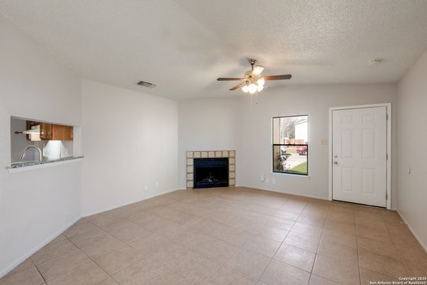 Empty room, Fireplace, Interior