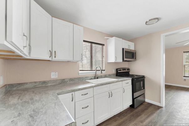 Interior, Kitchen, Wood Texture Flooring