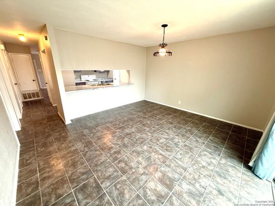 Empty room, Interior, Kitchen, Pendant Lights