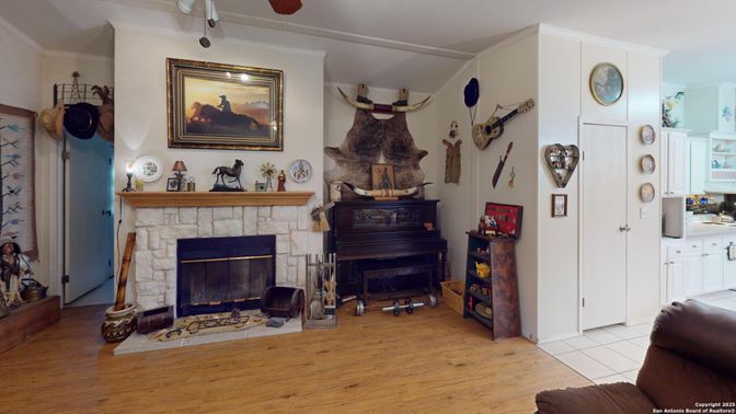 Fireplace, Interior, Piano, Wood Texture Flooring