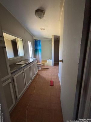 Bathroom, Interior, Wood Texture Flooring