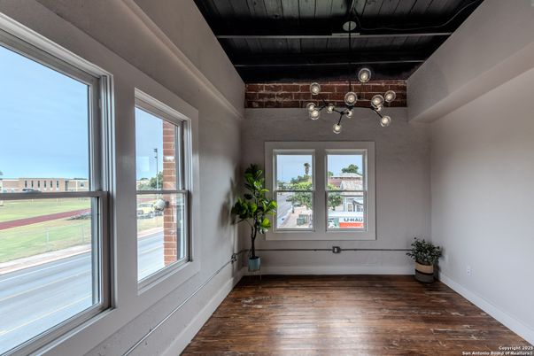 Empty room, Interior, Pendant Lights, Wooden Ceilings, Wood Texture Flooring