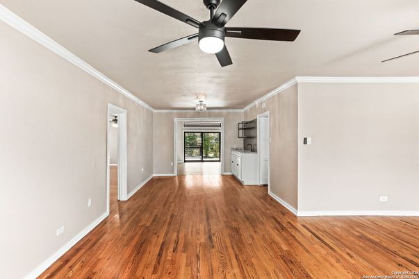 Empty room, Interior, Kitchen, Wood Texture Flooring