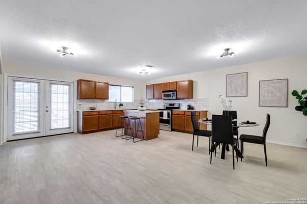 Dining room, Interior, Kitchen, Wood Texture Flooring