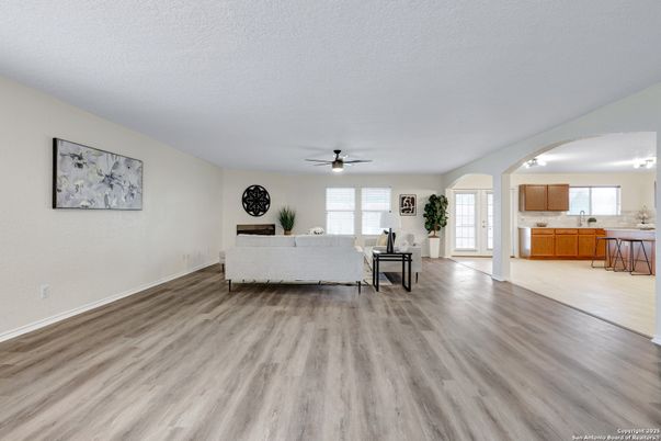 Interior, Kitchen, Living room, Wood Texture Flooring