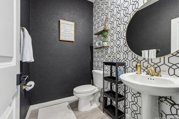Bathroom, Interior, Wood Texture Flooring