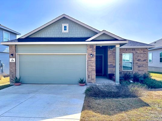 Attached, Exterior, Facade, Brick Facade, American Craftsman