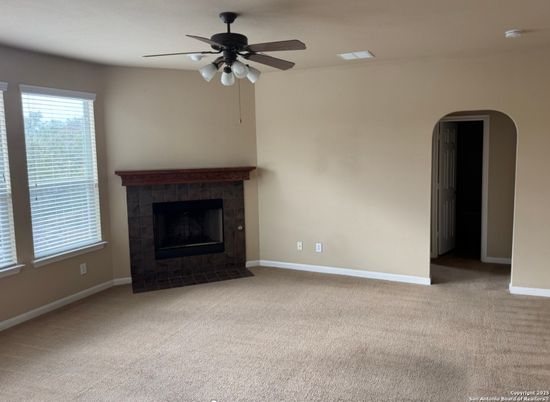 Empty room, Fireplace, Interior