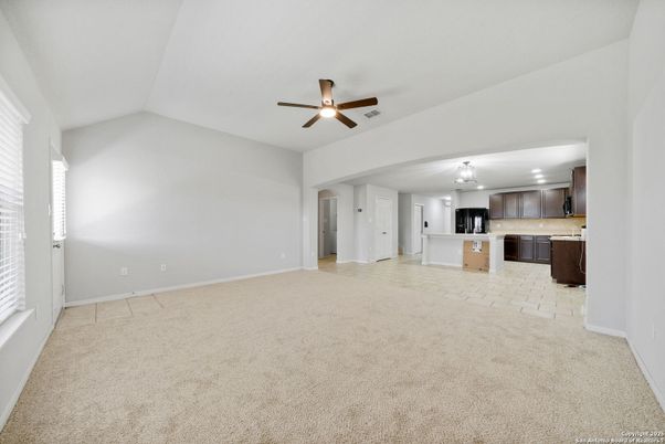 Empty room, Interior, Kitchen, Recessed Lighting