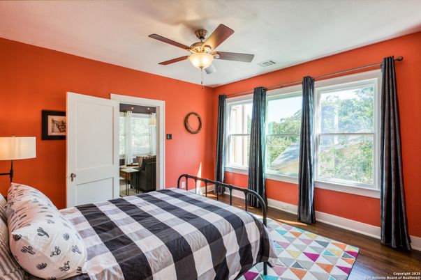 Bedroom, Interior, Wood Texture Flooring