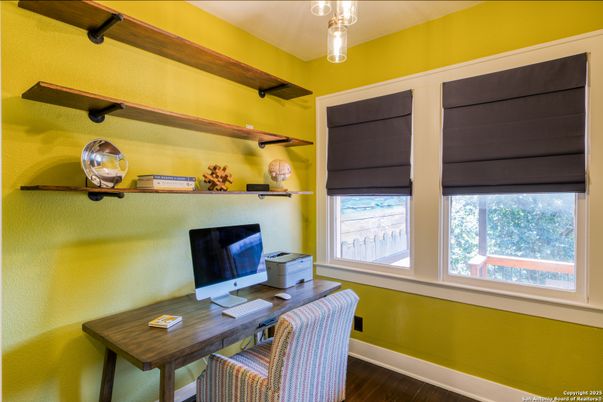Home Office, Interior, Wood Texture Flooring