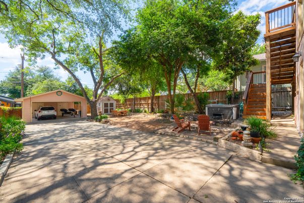 Backyard, Detached Garage, Exterior