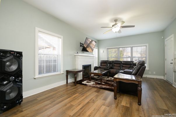 Fireplace, Interior, Living room, Wood Texture Flooring