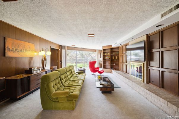 Interior, Living room, Recessed Lighting