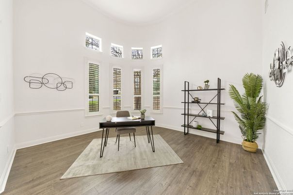 Home Office, Interior, Wood Texture Flooring