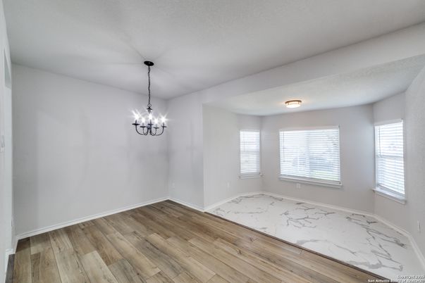 Chandelier, Empty room, Interior, Marble, Wood Texture Flooring