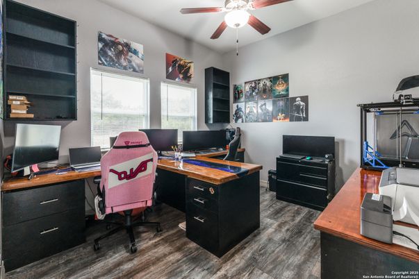 Home Office, Interior, Wood Texture Flooring