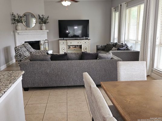 Dining room, Fireplace, Interior, Living room