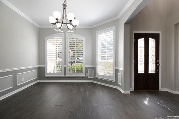 Chandelier, Empty room, Interior, Wood Texture Flooring