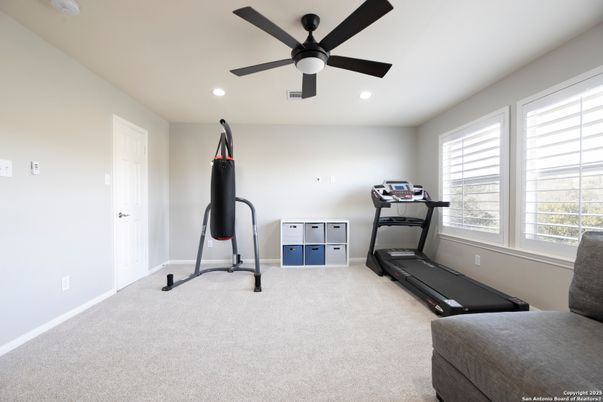 Fitness Equipment, Interior, Recessed Lighting