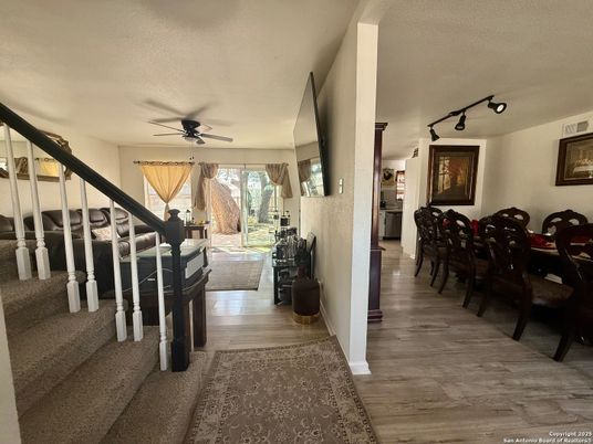 Dining room, Interior, Wood Texture Flooring