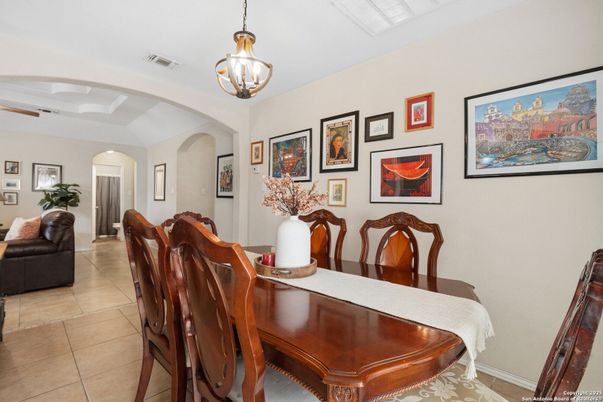 Dining room, Interior, Pendant Lights