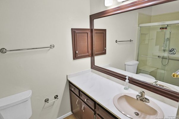Bathroom, Dual Sink Vanities, Glass Shower, Interior