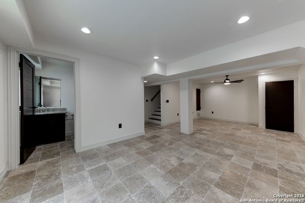 Bathroom, Empty room, Interior, Recessed Lighting