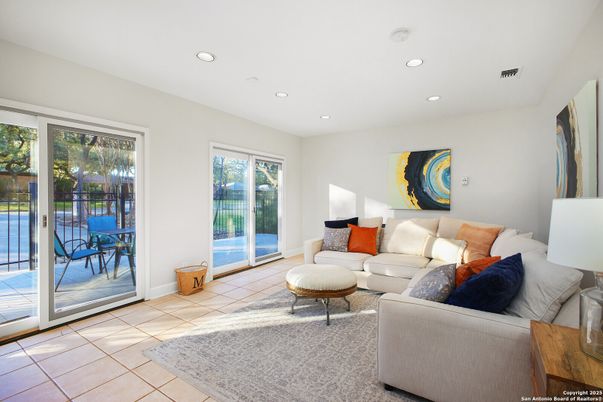 Interior, Living room, Recessed Lighting