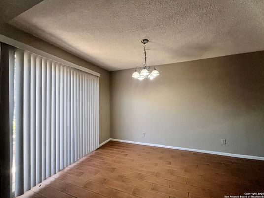 Chandelier, Empty room, Interior, Pendant Lights, Wood Texture Flooring