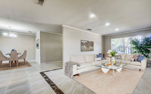 Chandelier, Dining room, Interior, Living room, Recessed Lighting