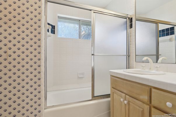 Bathroom, Glass Shower, Interior, Tile Countertops