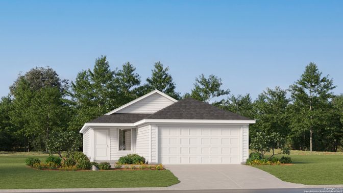 Attached, Exterior, Facade, Ranch