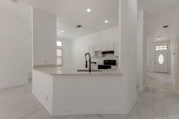 Interior, Kitchen, Marble, Recessed Lighting