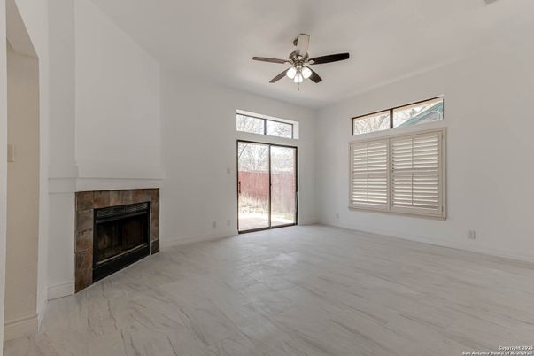 Empty room, Fireplace, Interior, Marble