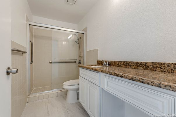 Bathroom, Glass Shower, Interior, Marble