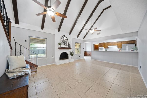 Empty room, Fireplace, Interior