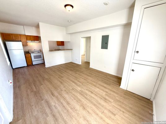 Interior, Kitchen, Wood Texture Flooring