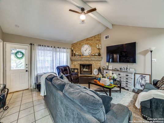 Fireplace, Interior, Living room, Stone Walls