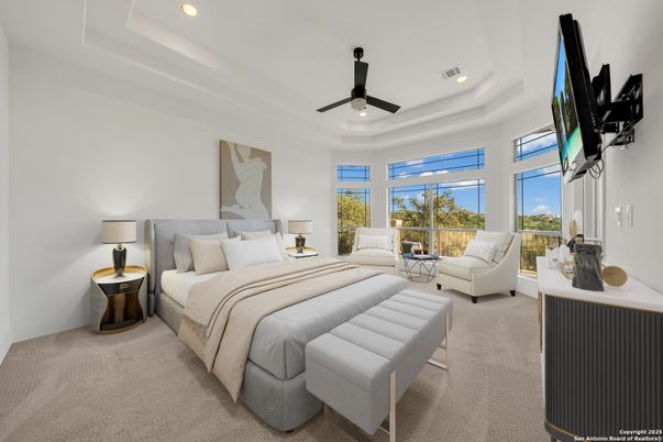Bedroom, Interior, Recessed Lighting
