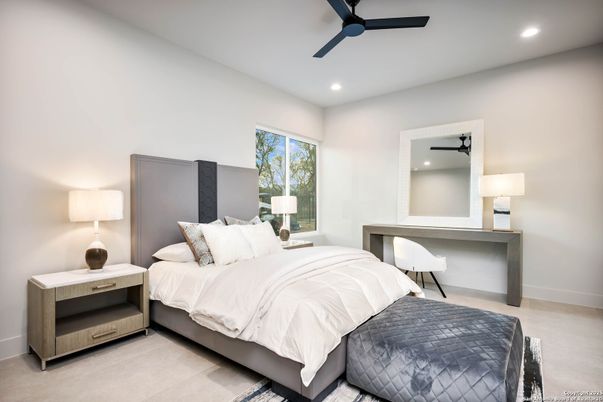 Bedroom, Interior, Recessed Lighting