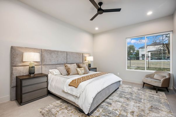 Bedroom, Interior, Recessed Lighting
