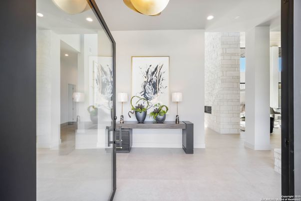 Interior, Recessed Lighting, Stone Walls
