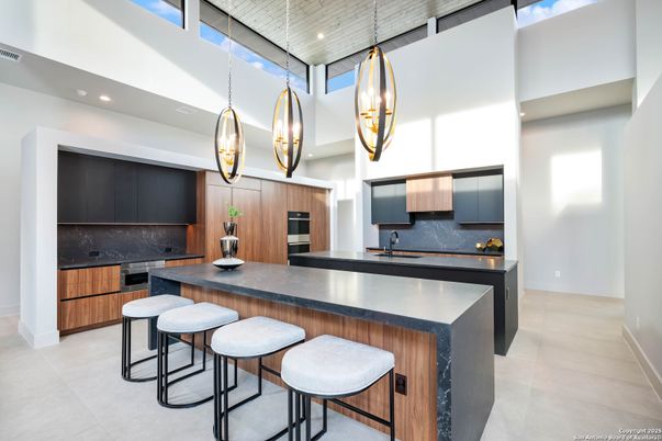Interior, Kitchen, Pendant Lights, Recessed Lighting, Stainless Steel Appliances